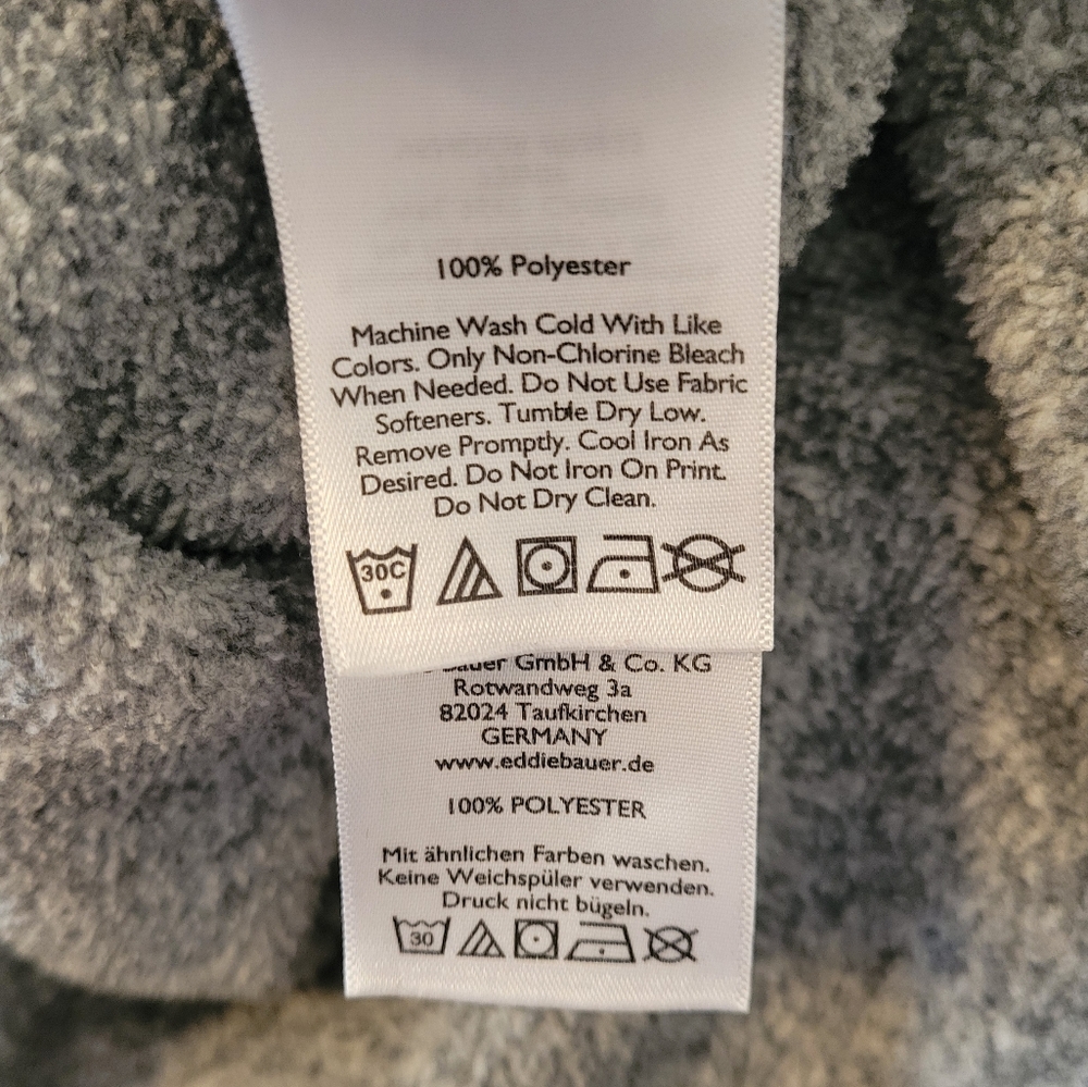 EDDIE BAUER V-Neckline Grey Pullover Sweater Top Shirt Size Large - Picture 5 of 6